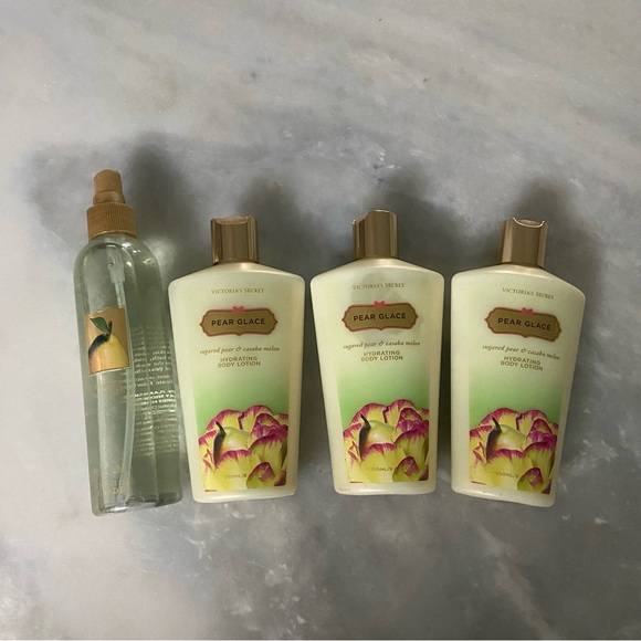 Victoria's Secret Garden PEAR GLACE Body Splash Mist Spray Large Bundle